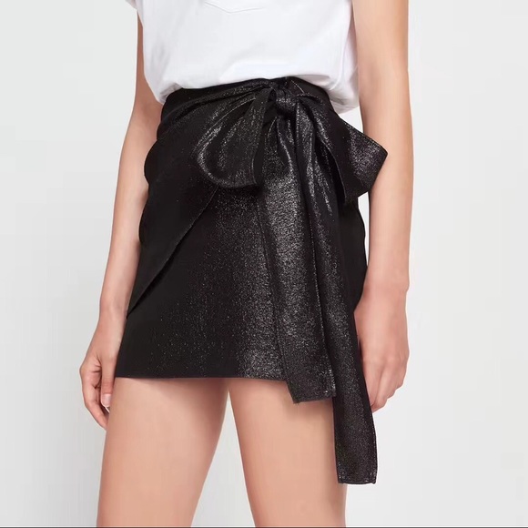 NEW Sandro Charlette Metallic Mini Skirt - Picture 1 of 4